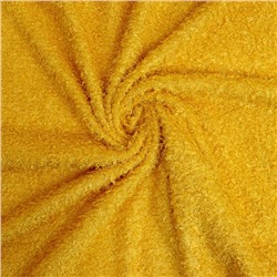 Лоскут «Мех» на трикотажной основе, кудрявый, 50 × 50 см, цвет жёлтый