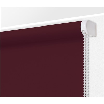 Рулонная штора «Плайн», 180х175 см, цвет бордовый