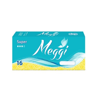 Тампоны гигиенические  "Meggi" Super  16шт (Болгария)