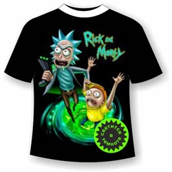 Подростковая футболка Рик и Морти