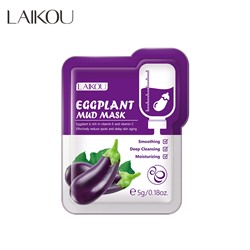 LAIKOU EGGPLANT MUD MASK Грязевая маска для лица с баклажаном, 5г