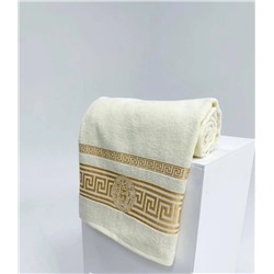 Махровое полотенце для бани молочный 100х150см