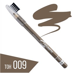 TF Карандаш для бровей с щеточкой Eyebrow pencil TRIUMF тон 009 коричневая карамель (Китай)