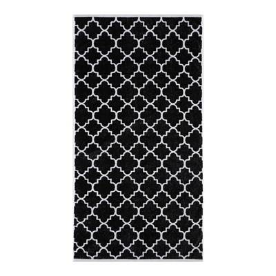 Полотенце махровое Этель "Ornament" чёрный, 70х130 см, 100% хлопок, 420 гр/м2