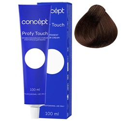 Стойкая крем-краска для волос 3.7 черный шоколад Pofy Touch Concept 100 мл