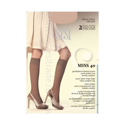 Гольфы женские Miss 40 New Sisi [2 пары] Дроп