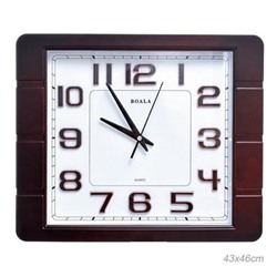 Часы настенные 43х46 см / T2905L-2 /уп 10/коричневые