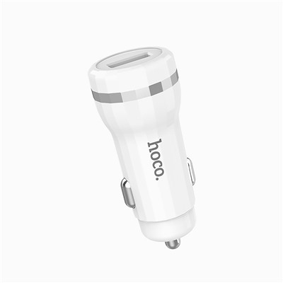 Адаптер Автомобильный Hoco Z27 2USB/5V/2.4A (white)