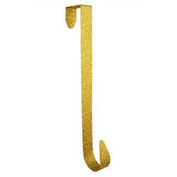 Крючок золотой искристый для рождественского венка 31 см EF07104G