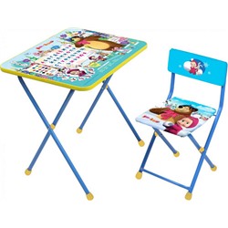 Комплект детской мебели (арт. КП2/2 с азбукой №2) голубой