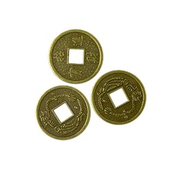 Монеты китайские россыпь диаметр 2 см Набор 100 шт бронза