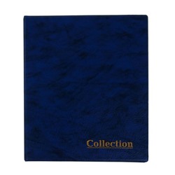 Альбом для монет 125 х 185 мм Calligrata, на 150 монет, ячейка 35 х 35 мм, обложка ПВХ, синий
