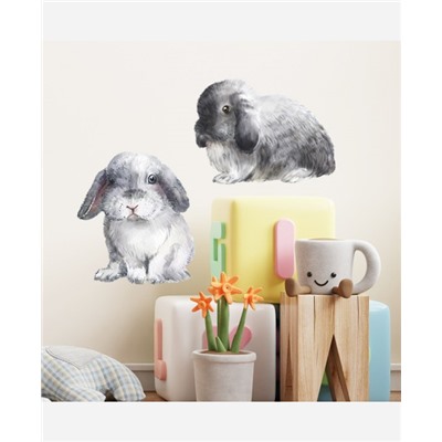 Наклейка интерьерная "Кролики" 9046472