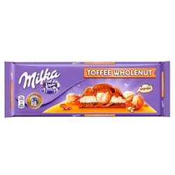 Шоколад Milka Toffee Wholenut 300гр