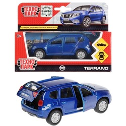 Технопарк. Модель "Nissan Terrano" металл 12 см, дв., багаж. инерц., синий, арт.SB-17-47-NT-N(BU)-WB