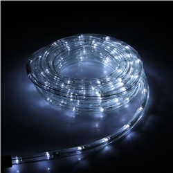 Световой шнур Luazon Lighting 10 мм, IP44, 5 м, 24 LED/м, 220 В, 8 режимов, свечение белое