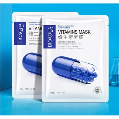 Тканевые маски для лица с витаминами BIOAQUA Vitamins Skin Mask