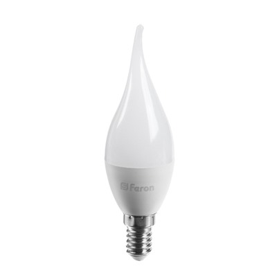 Лампа светодиодная FERON, (11W) 230V E14 6400K на ветру C37T, LB-770