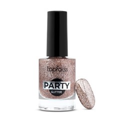 Topface Лак для ногтей " Party Glitter Nail" тон 108, терракотовый- PT106 (9мл)