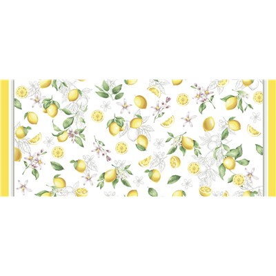 Скатерть рогожка Лимонный фреш 1 Текс-Дизайн