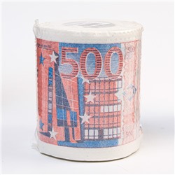 Сувенирная туалетная бумага "500 евро", 9,5х10х9,5 см