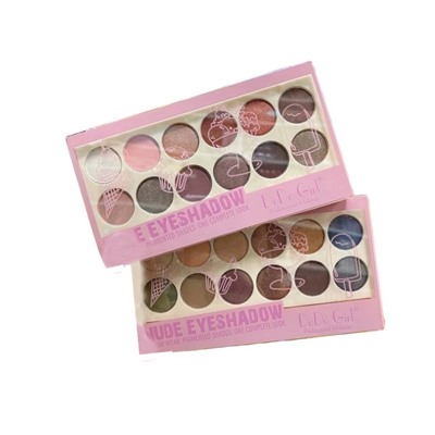 Тени для век DoDo Girl MakeUp Nude EyeShadow 12 color (ряд 2шт)