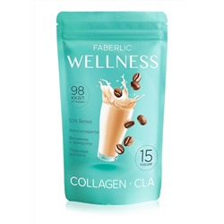 Протеиновый коктейль Wellness с коллагеном и CLA. Вкус: кофе капучино