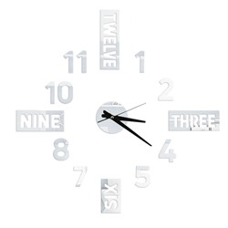 Интерьерные часы-наклейка Time, плавный ход, d = 70 см, мод. AM-10