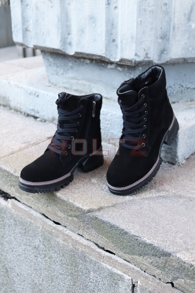 Женские зимние черные ботинки F9093-601XMB купить, отзывы, фото, доставка -SPirk.ru