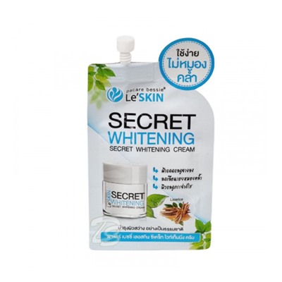 Отбеливающий крем для лица с экстрактом солодки от Le' Skin, Secret Whitening Cream, 8 мл