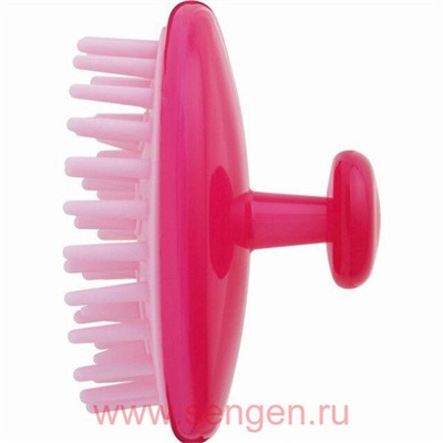 Массажная щетка для мытья головы VeSS Scalp Shampoo Brush, розовая.