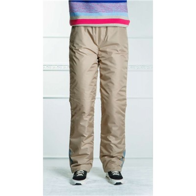 Подростковые утепленные брюки для девочки, цвет-капучино