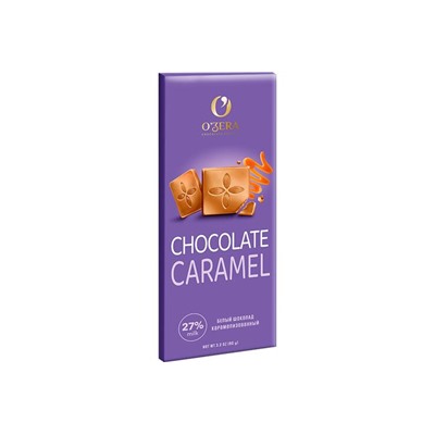 «O'Zera», шоколад белый карамельный Caramel, 90 г