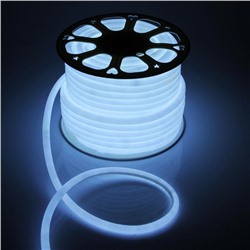 Гибкий неон Luazon Lighting 16 мм круглый, IP65, 50 м, SMD2835, 120 LED/м, 220 В, свечение белое