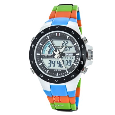 Skmei 1016CMBU blue colorful strap