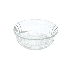 Чаша стеклянная AXENTIA Sahra для сахара с рельефным украшением.  12 см.