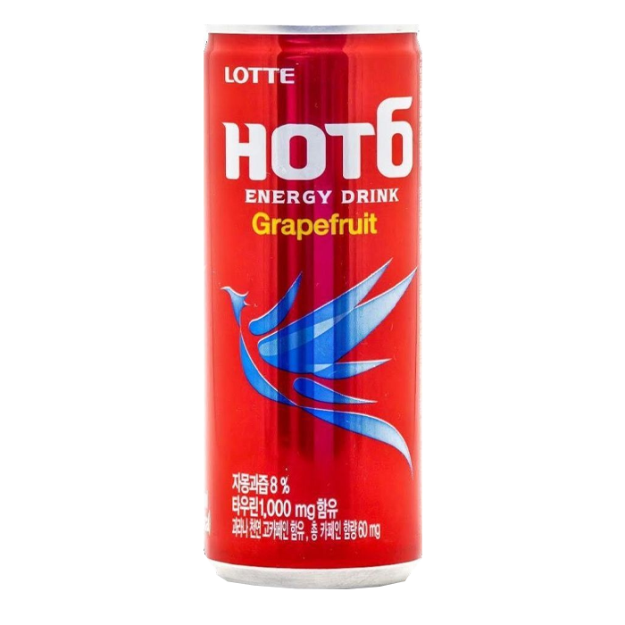 Тонизирующий напиток. Напиток Lotte hot6ix. Энергетический напиток 