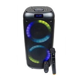 Портативная акустика напольная Nakatomi GS-30, микрофон BT (black)
