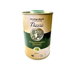 Оливковое масло нерафинированное  Theoni 250 мл (ж/б)