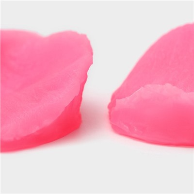 Молд Доляна «Лепесток розы», силикон, 2 предмета, 6,7×6,2 см, цвет розовый