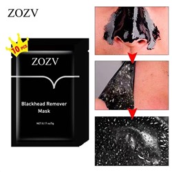 Очищающая маска от черных точек и прыщей с бамбуковым углем Zozv Blackhead Remover Mask 5гр (упаковка 10шт)