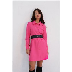 10861 Платье-рубашка розовое (остаток: 42)