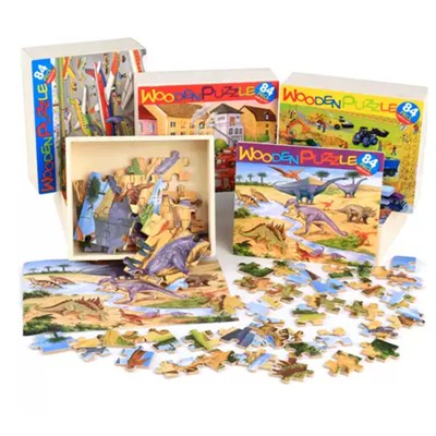 Пазл для детей Wooden Puzzle 84 детали (в ассортименте)