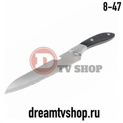 Кухонный нож "Для томатов", с черной ручкой, код 127099