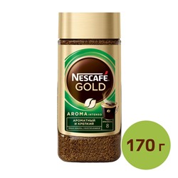 Кофе растворимый Nescafe Gold Aroma Intenso, 170 г