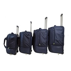 Дорожная сумка на колесах (комплект из 4-х) арт. 67018 Темно-синий