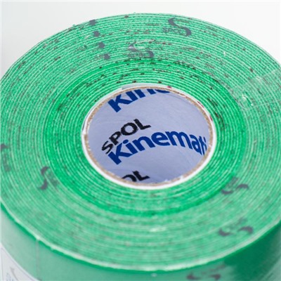 Кинезио тейп Spol Tape корейский, 5 см x 5 м, зелёный