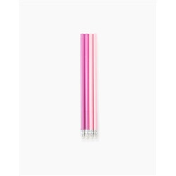 Набор чернографитных карандашей GASО122О6 розовый (4 шт.)/Аксессуары
