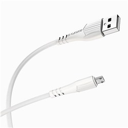 Кабель USB - micro USB Borofone BX37 Wieldy  100см 2,4A  (white)