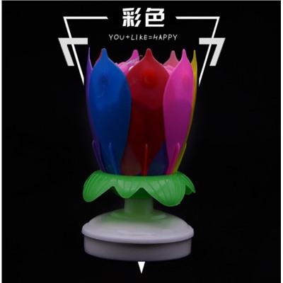 Музыкальная свеча Распускающийся цветок. Заказ от 3шт